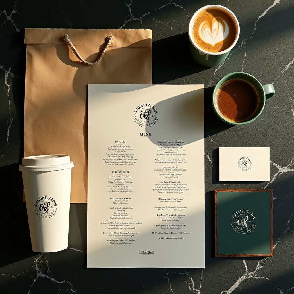 Branding complet pentru restaurant cu identitate vizuală coerentă